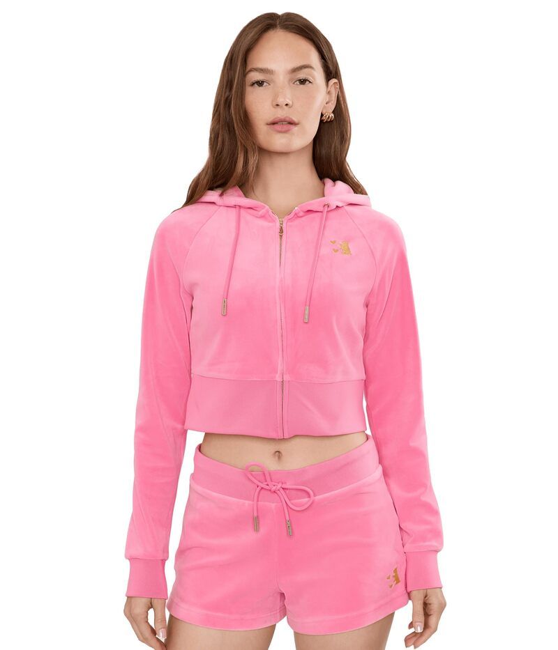 ジューシークチュール レディース アウター パーカー・スウェット Juicy Couture Raglan Corset Hoodie Hot