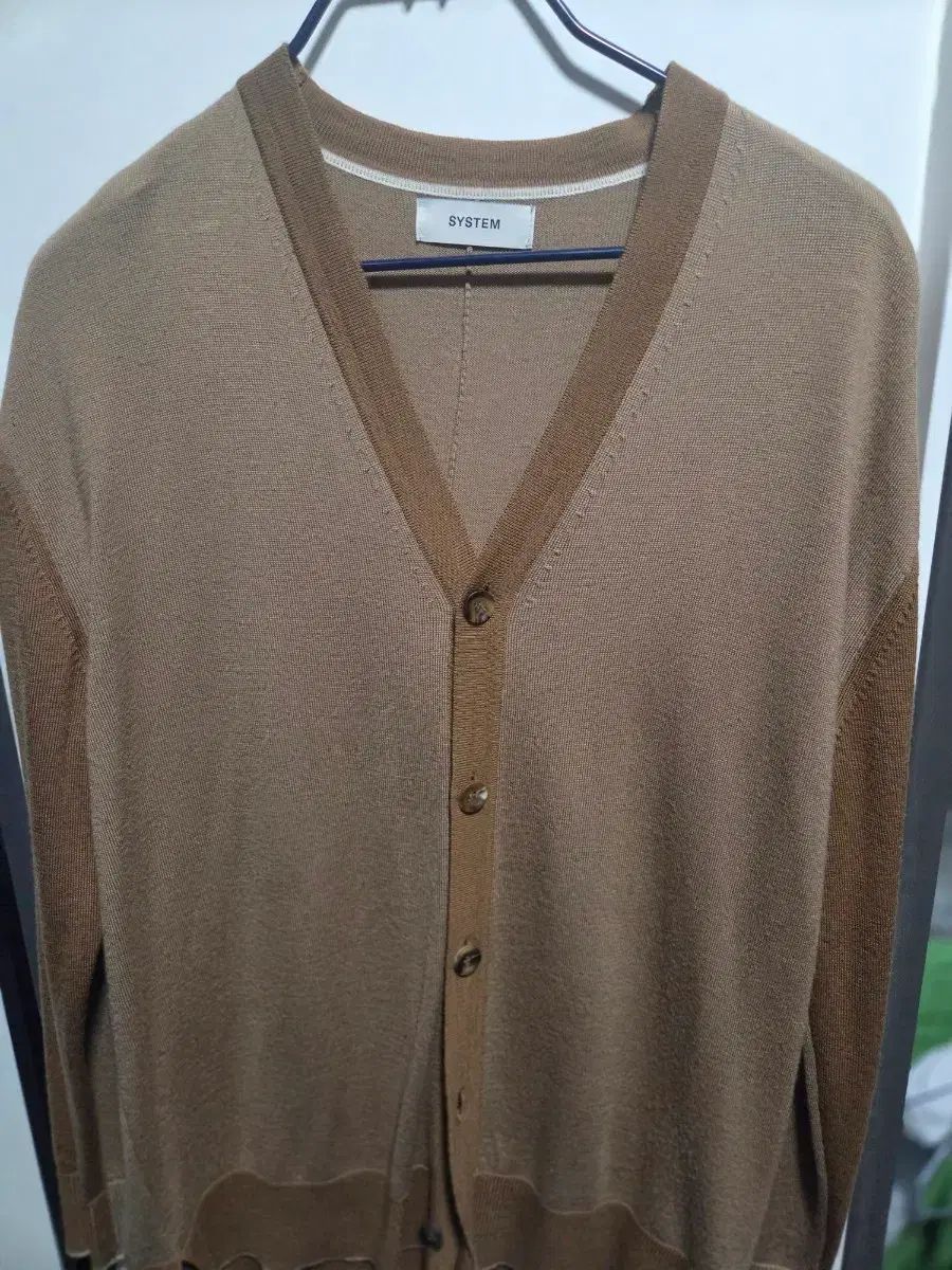 SYSTEM homme ニット カーディガン キャメル