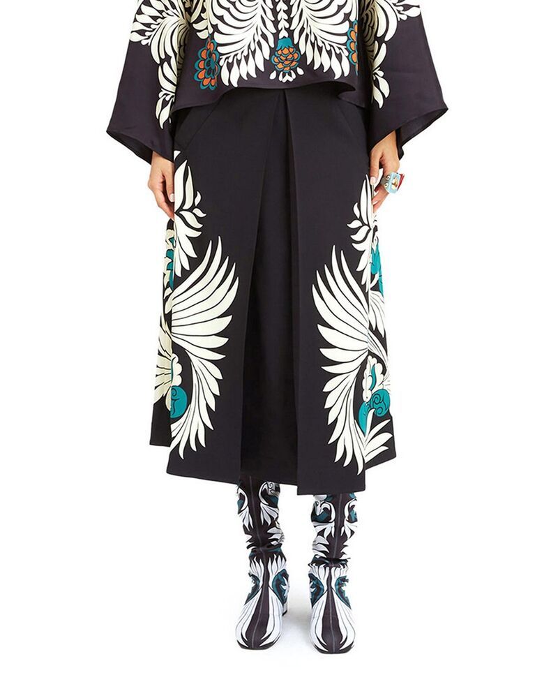 ラ・ダブル・ジェイ レディース ボトムスカート La DoubleJ Santa Monica Skirt Mix Tiles Placee Black ブラック