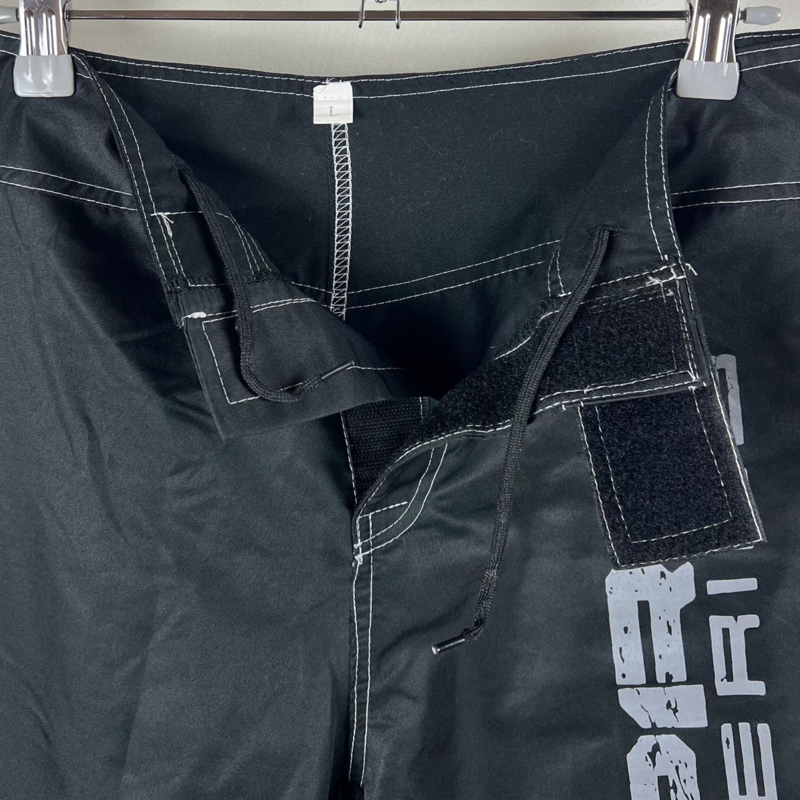BAD BOY 00s OLD ICON LOGO board shorts L バッドボーイ 定番ロゴ