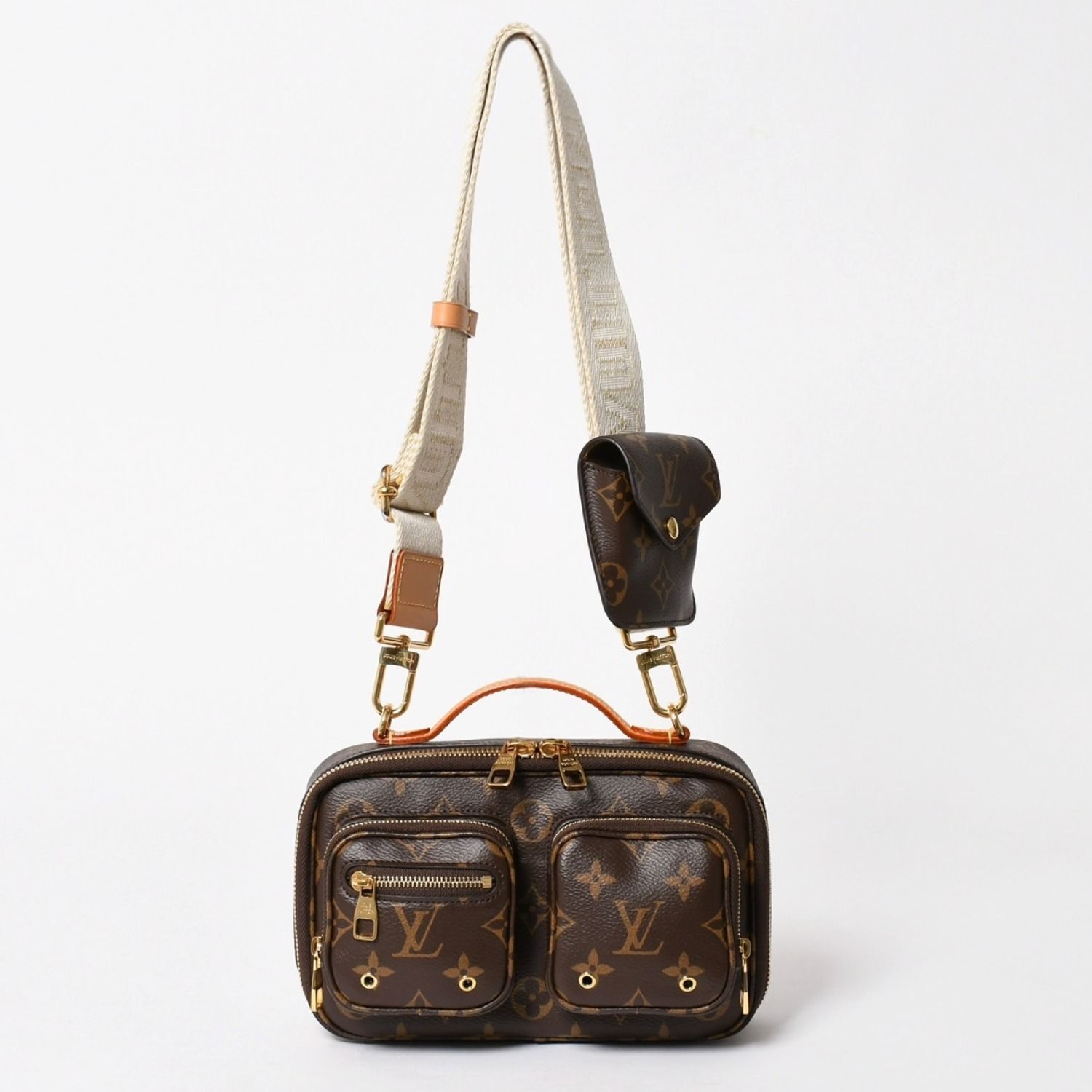 極美品 LOUIS VUITTON ルイヴィトン モノグラム ユーティリティ クロス