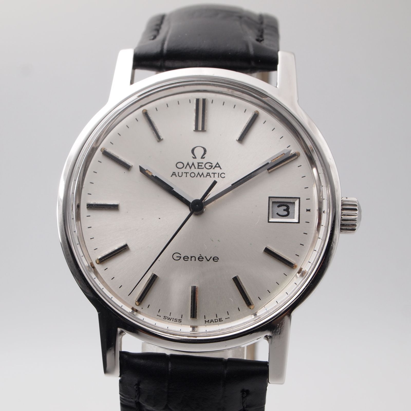 OH済 ビンテージ ジュネーブ Genève 1973 メンズ Cal.1012 自動巻き