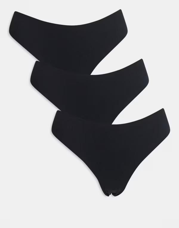 ヴェロモーダ レディース アンダーウェア ブリーフパンツ レース Vero Moda 3 pack lace briefs Black ブラック