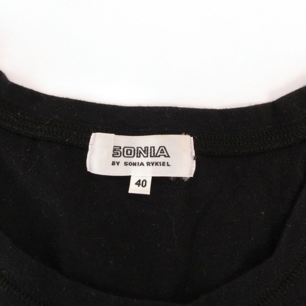 ソニア ソニアリキエル SONIA SONIA RYKIEL Tシャツ カットソー 40 黒