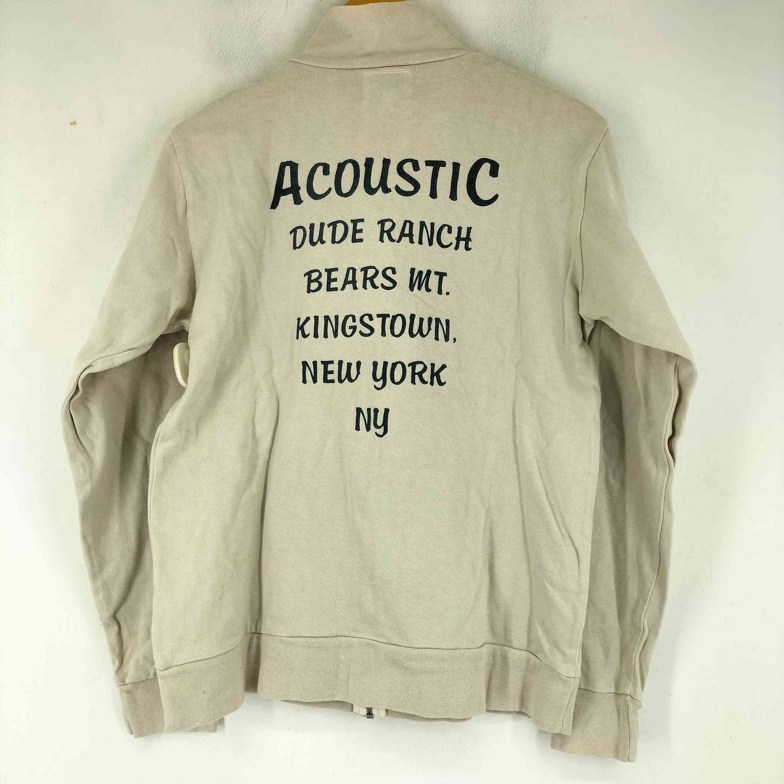 ユーズドフルギ USED古着 ACOUSTICK 両面プリント ジップアップ