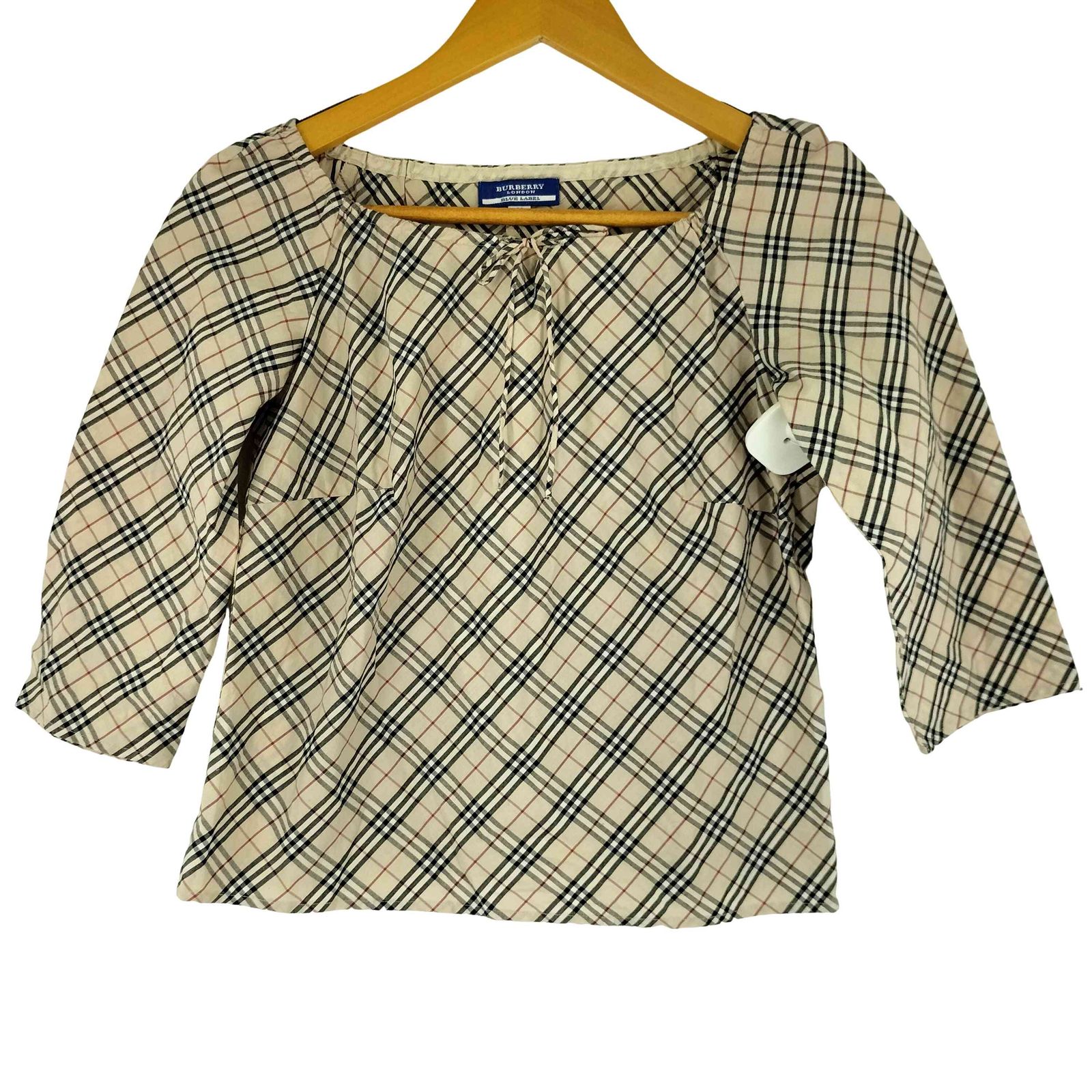 バーバリーブルーレーベル BURBERRY BLUE LABEL ノバチェック ブラウス 