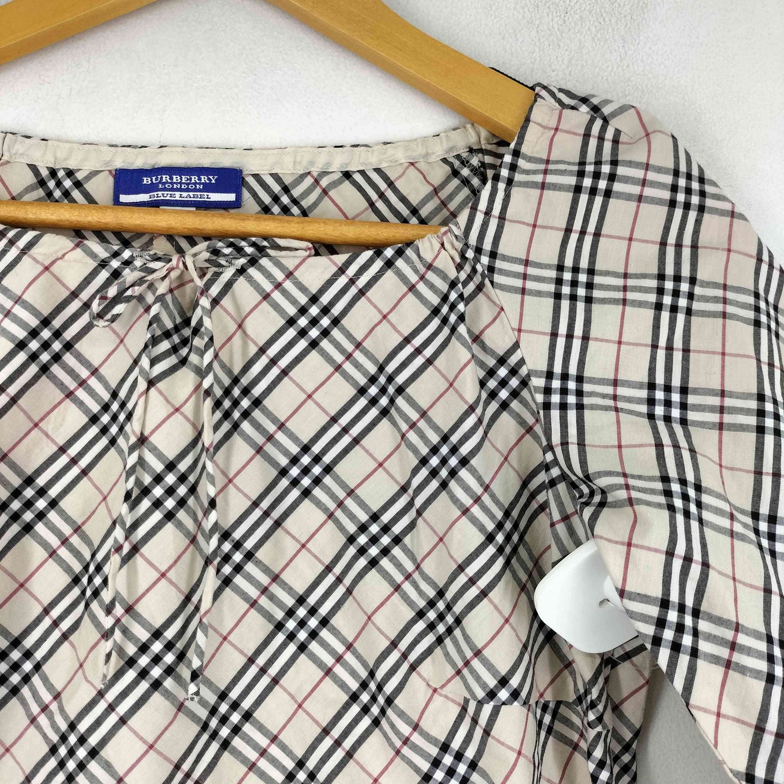 バーバリーブルーレーベル BURBERRY BLUE LABEL ノバチェック ブラウス 