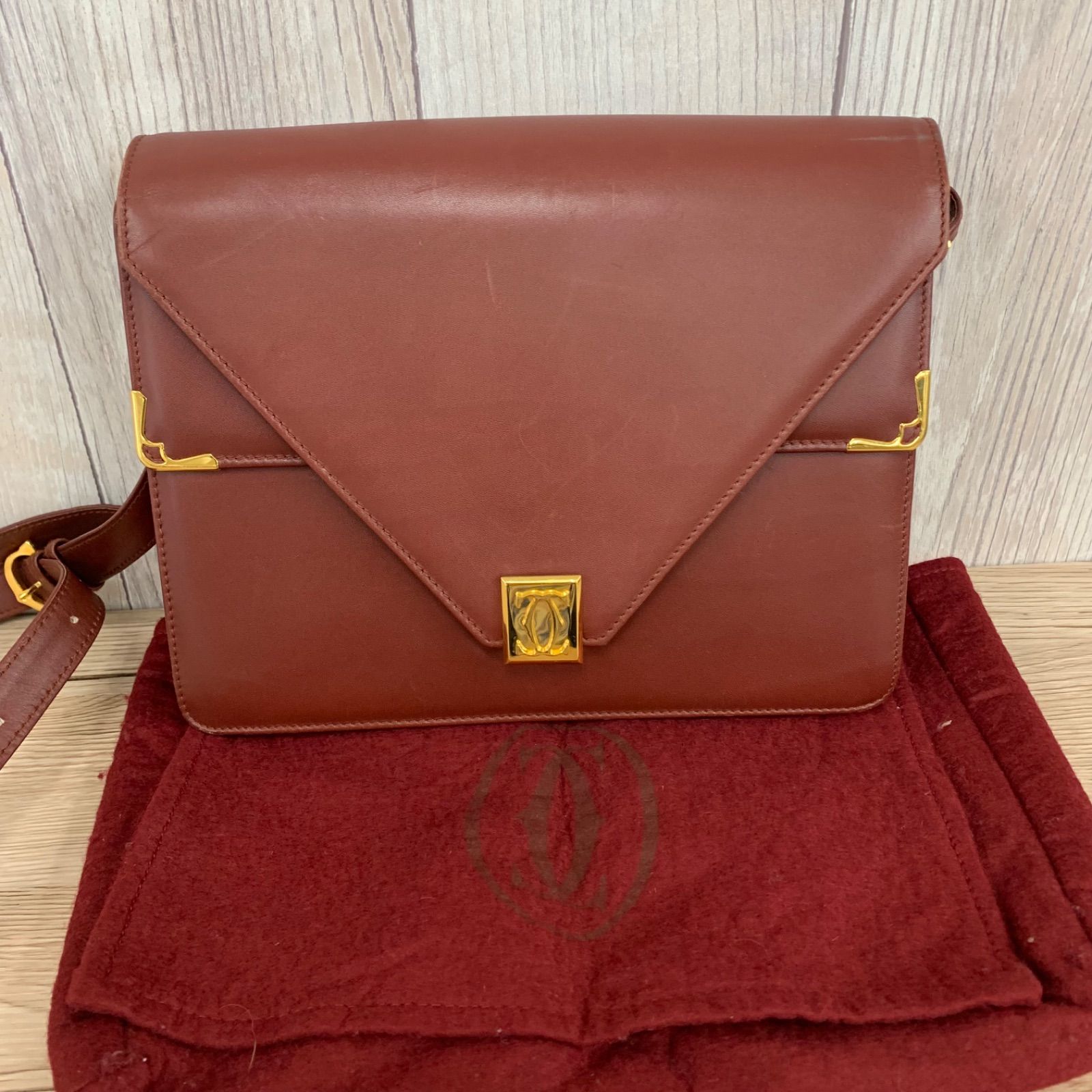 ビンテージ Cartier カルティエ マストライン ショルダーバック