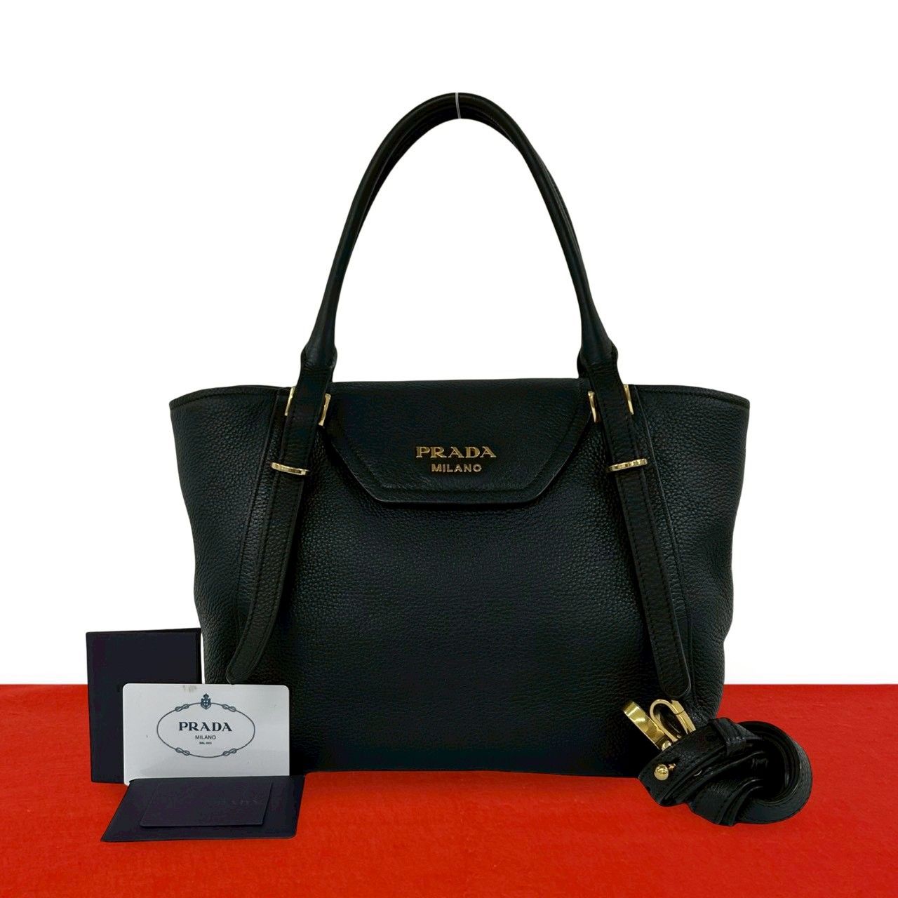 PRADA / プラダ | レザー 2wayショルダートートバッグ | ベージュ