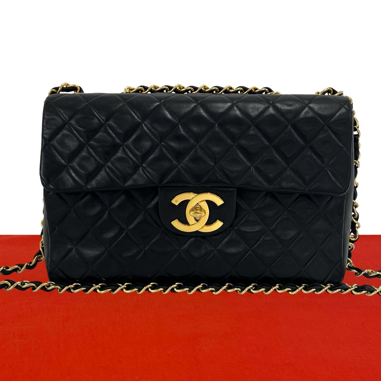 極 美品 シール有 3番台 CHANEL シャネル ヴィンテージ デカ 