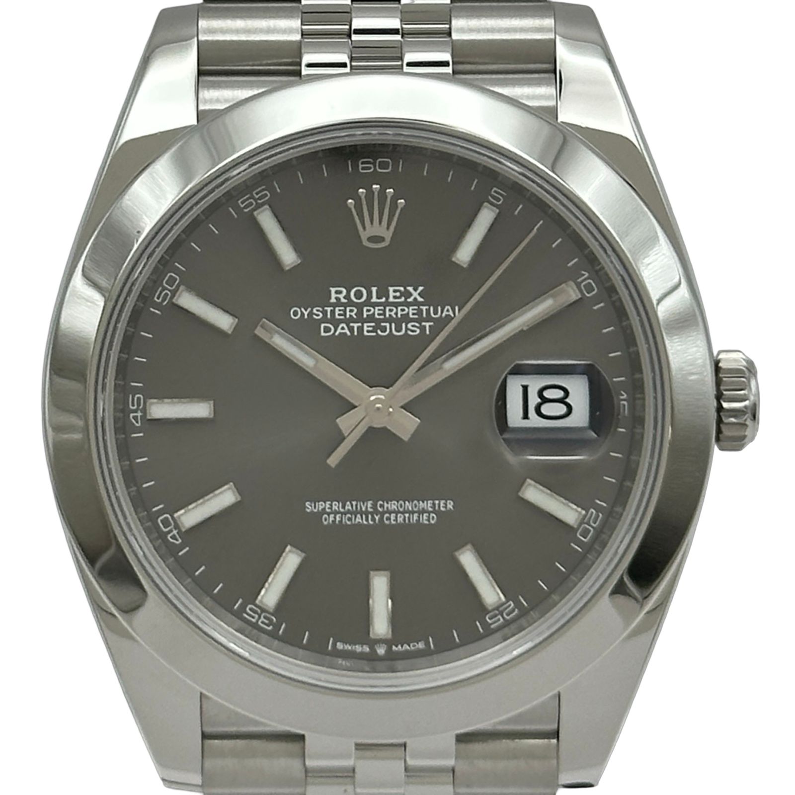 ロレックス ROLEX デイトジャスト41 126300 スレート ステンレススチール 自動巻き メンズ 腕時計