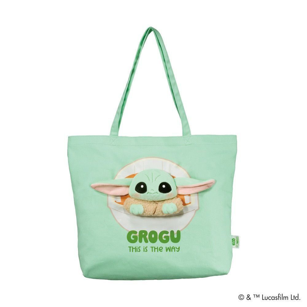 スターウォーズ　マンダロリアン　グローグー　ぬいぬいバッグ　トートバッグ ぬいぬいバッグ スターウォーズ マンダロリアン グローグー トート