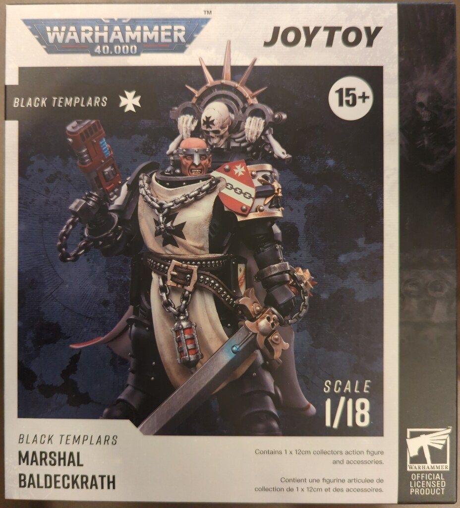 JOYTOY BLACK TEMPLARS/1/18SCALE MARSHAL BALDEKRATH