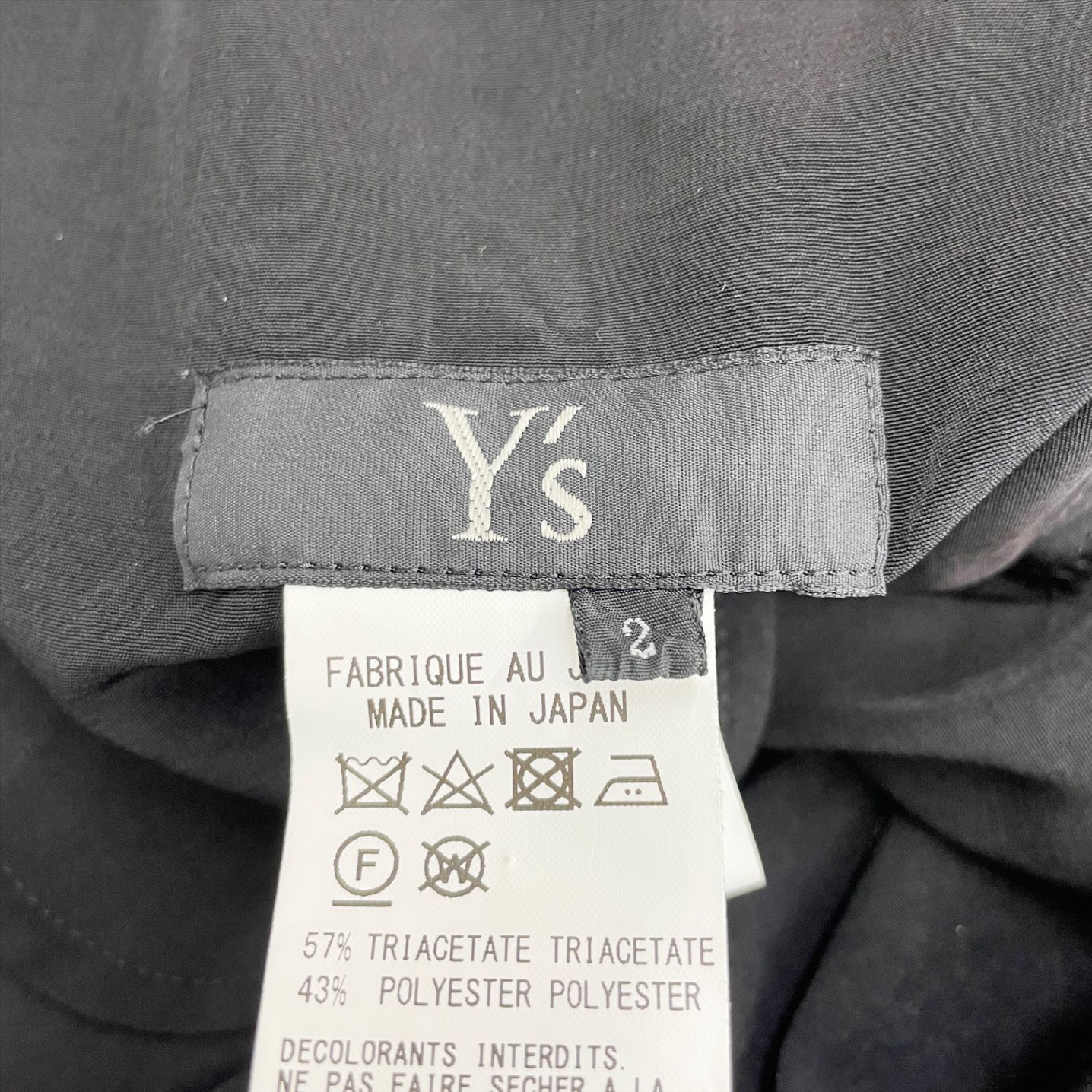 Y's Yohji Yamamoto ワイズ ヨウジヤマモト 19ss アシンメトリー 変形