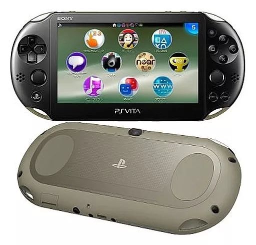【中古】PSVITAハード PlayStation Vita本体 Wi-Fiモデル カーキ・ブラック[PCH-2000]