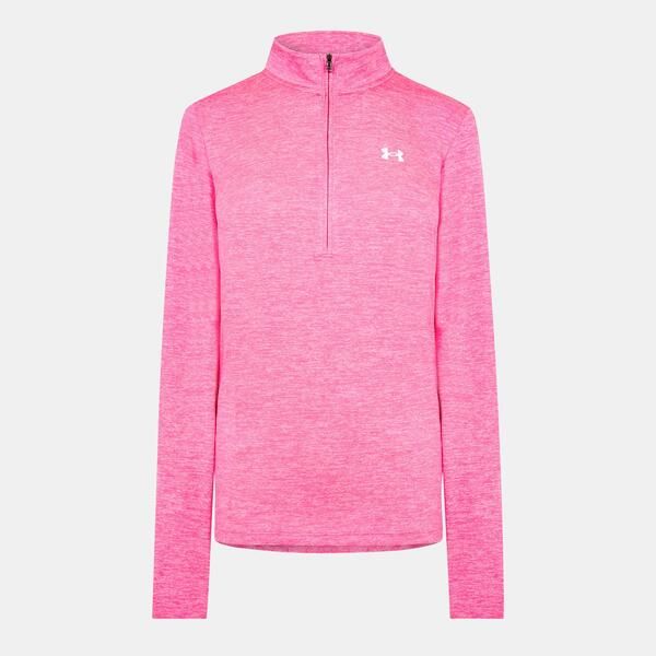 アンダーアーマー レディース アウター パーカー・スウェット ハーフジップ Under Armour Techalf Zip Top Womens Pink ピンク