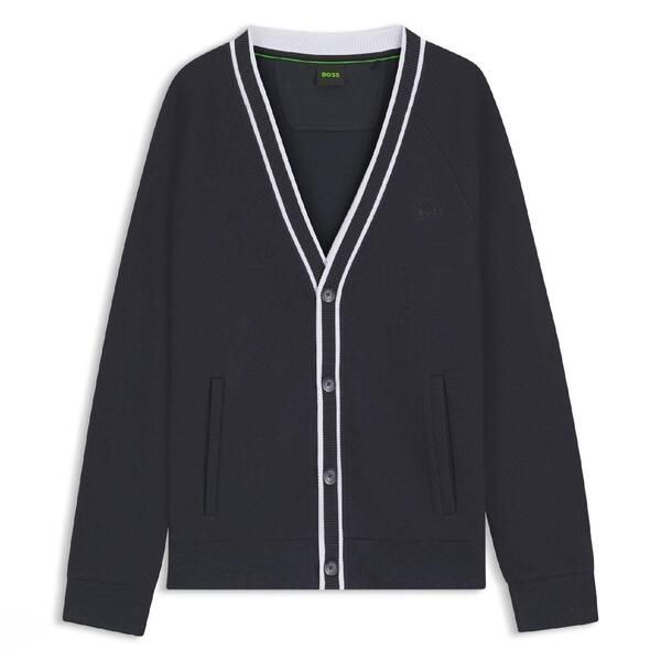 ボス メンズ アウター ニット・セーター リラックスフィット カーディガン Bossardigan Relaxed Fit Cardigan Dark Blue ブルー