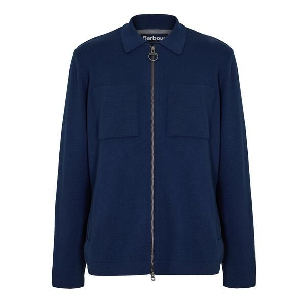 バブアー メンズ アウター ニット・セーター カーディガン Barbour Mens Croscombe Knit Modern Heritage Cardiga navy Marl マール