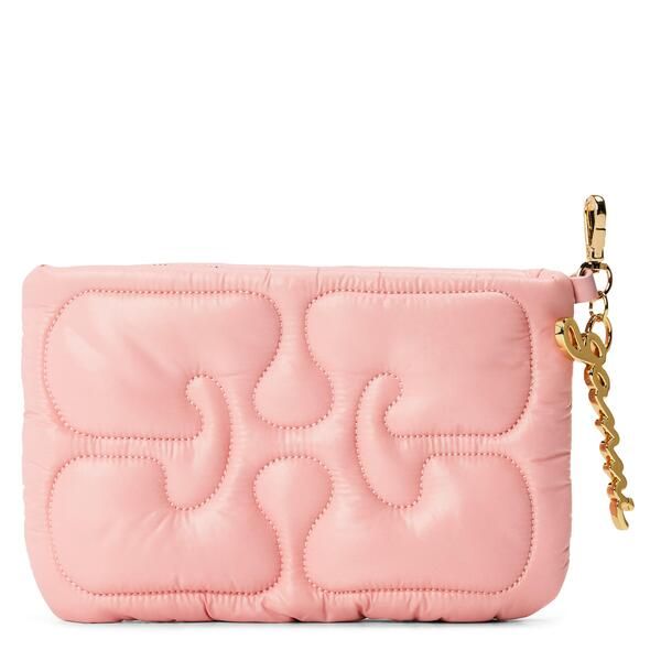 ガニー レディース バッグ キルティング Ganni Womens Quilted Pouchalk Pink チョーク