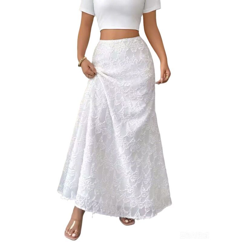 クリアフラワー レディース ボトムスカート A ライン マキシ ClearFlower Womens Textu red A Line Boho Maxi Skirt Summer Casual El