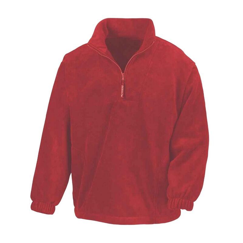 リザルト メンズ アウター ニット・セーター フリース Result Adults Unisex Polartherm Zip Neck Fleece Red レッド 12,145円