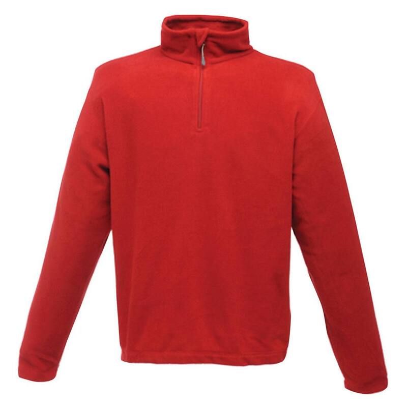 レガッタ メンズ アウター ニット・セーター フリース Regatta Mens Micro Zip Neck Fleece Top 170 GSM Classic Red レッド