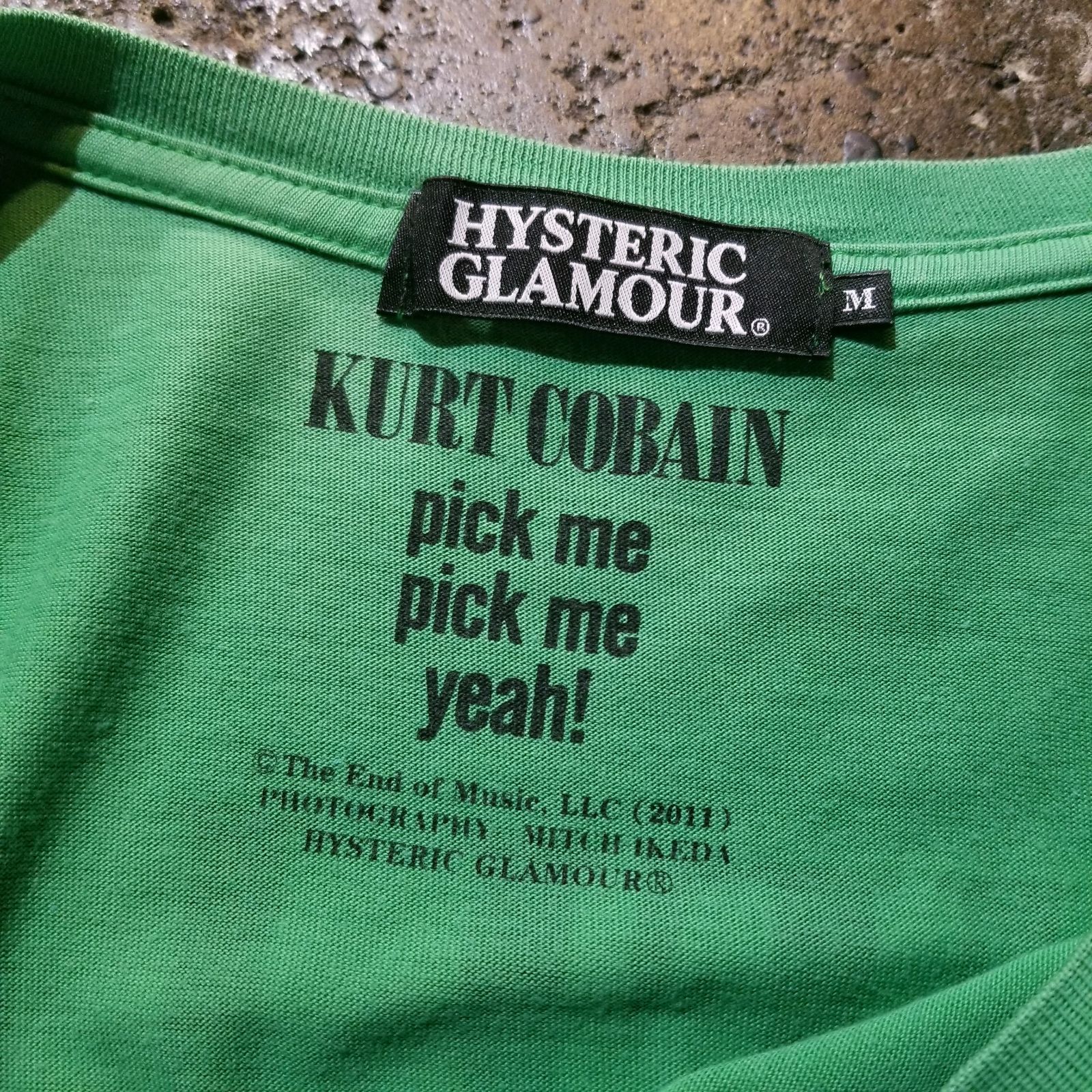 HYSTERIC GLAMOUR 11ss KURT COBAIN Tee M ヒステリックグラマー