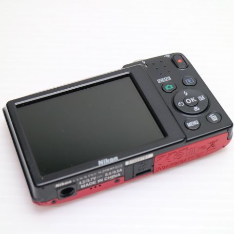 送料無料】超美品 COOLPIX S2900 レッド 即日発送 コンデジ Nikon 本体