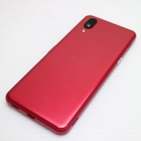 新品同様 SIMフリー BASIO active2 レッド スマホ SHARP 即日発送 土日