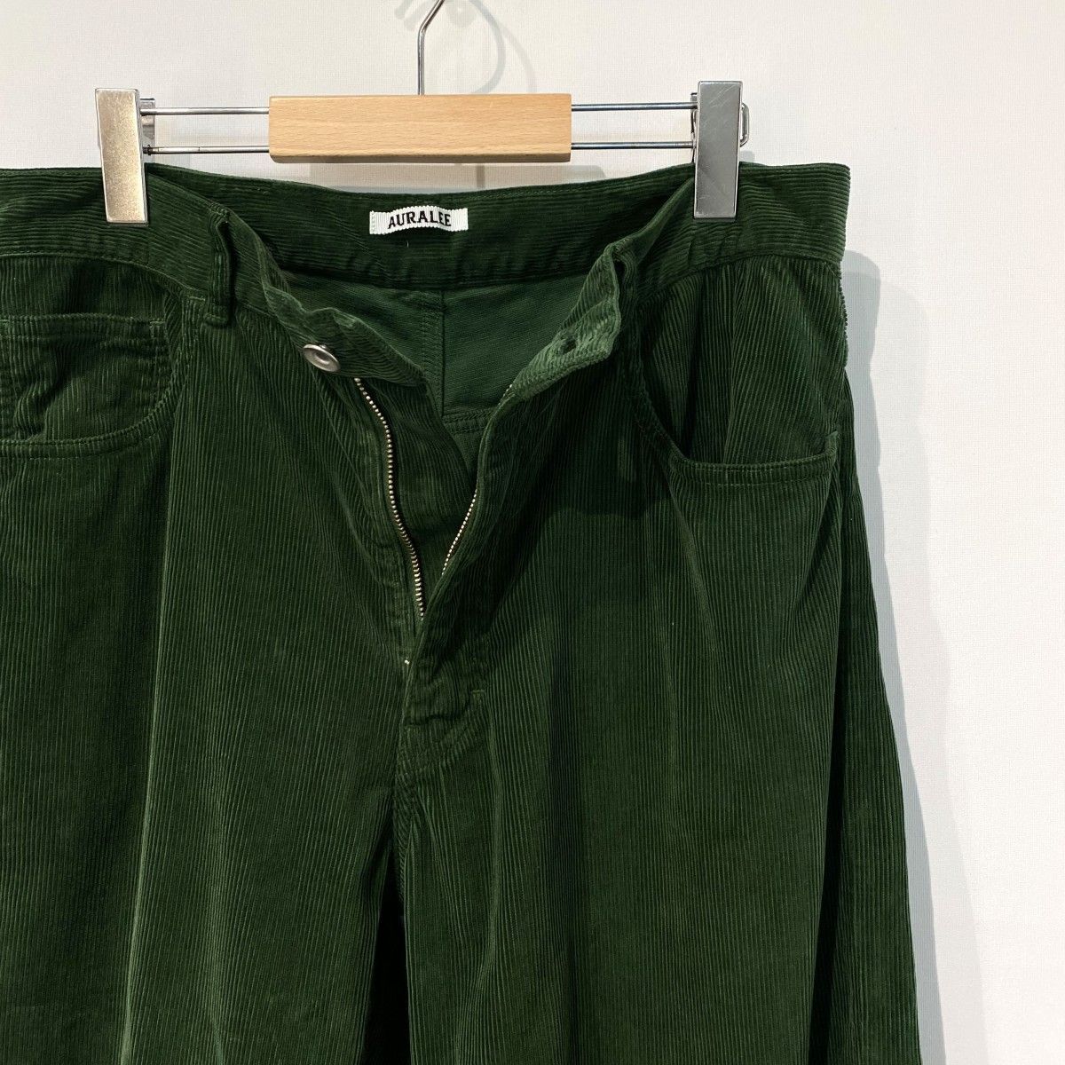 AURALEE 25AW Pigment Dyed Finx Corduroy Wide 5P Pantsピグメント