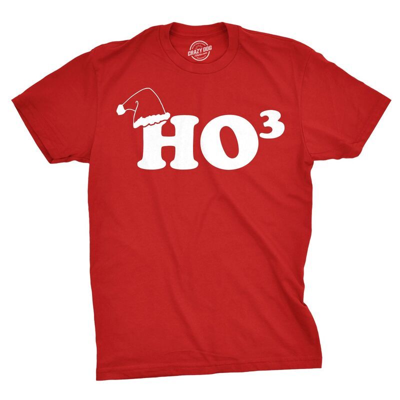 クレイジードッグ Tシャツ メンズ トップス グラフィック Crazy Dog TShirts Ho to The Third Ugly Funny Christmas T Shirt Hohohol