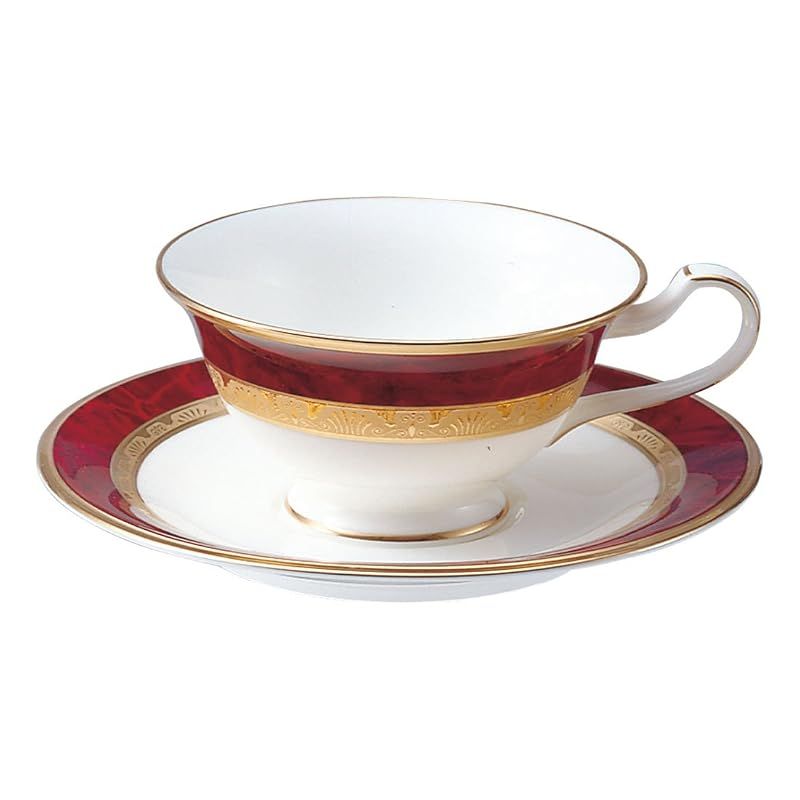 【新品】 Noritake ノリタケ カップ & ソーサー ( コーヒー ティー 兼用) 220cc ヘミングウェイ マロン ボーンチャイナ Y59587/4733 12,540円