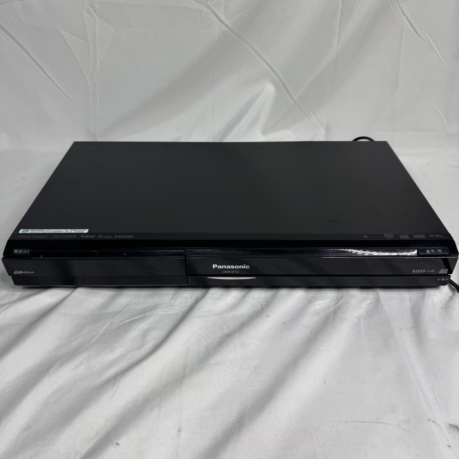 Panasonic DVDレコーダー DMR-XP12 2008年製 Panasonic DMR-XP12 DVDレコーダー HDDレコーダー 2008年製 通電確認