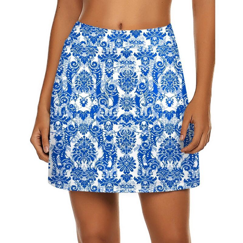 エコアー レディース ボトムスカート ショートパンツ Ekouaer womens Golf Skort Lightweight Athletic Skirt with BuiltIn Shorts