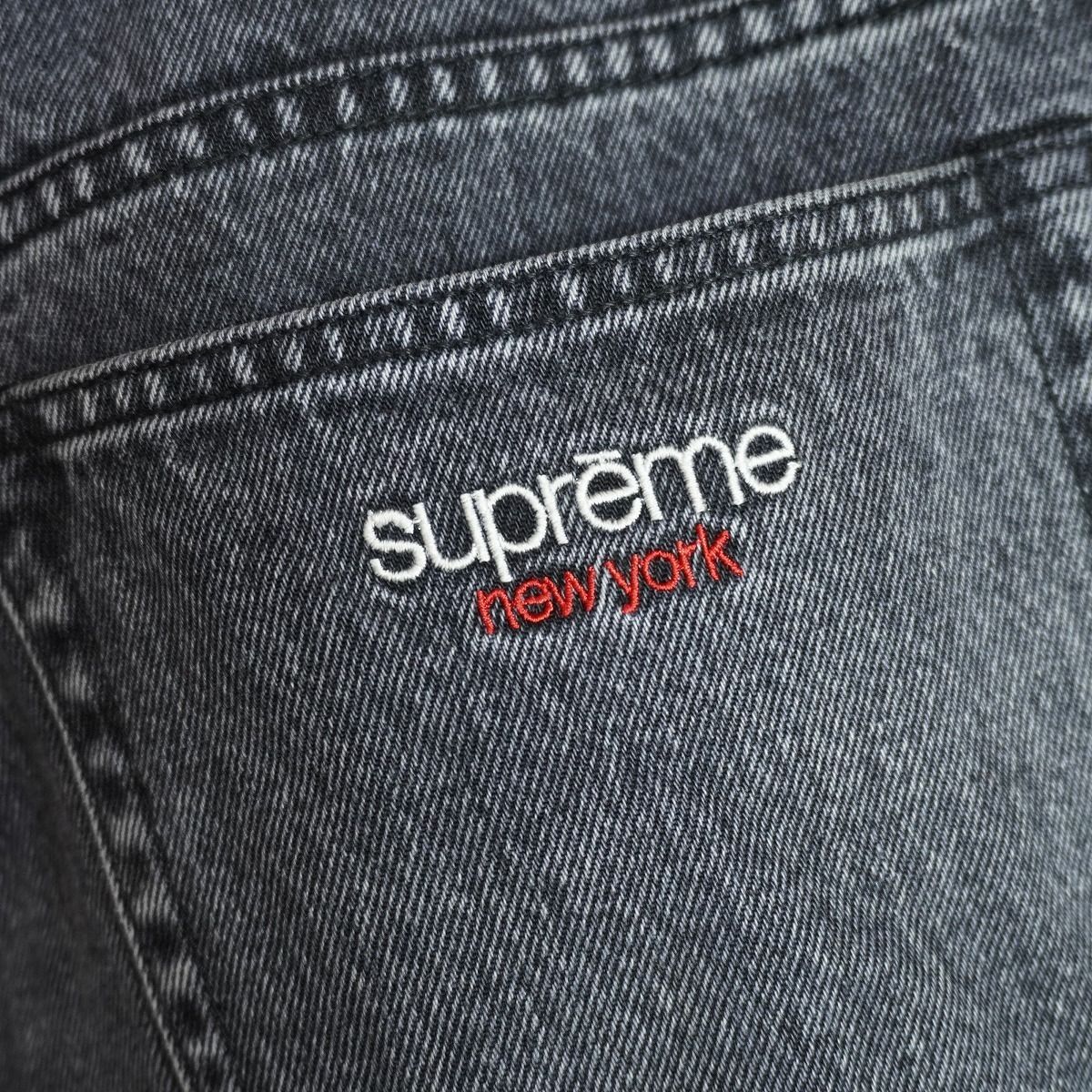 定番 国内正規 23SS SUPREME シュプリーム Baggy Jean Washed Black