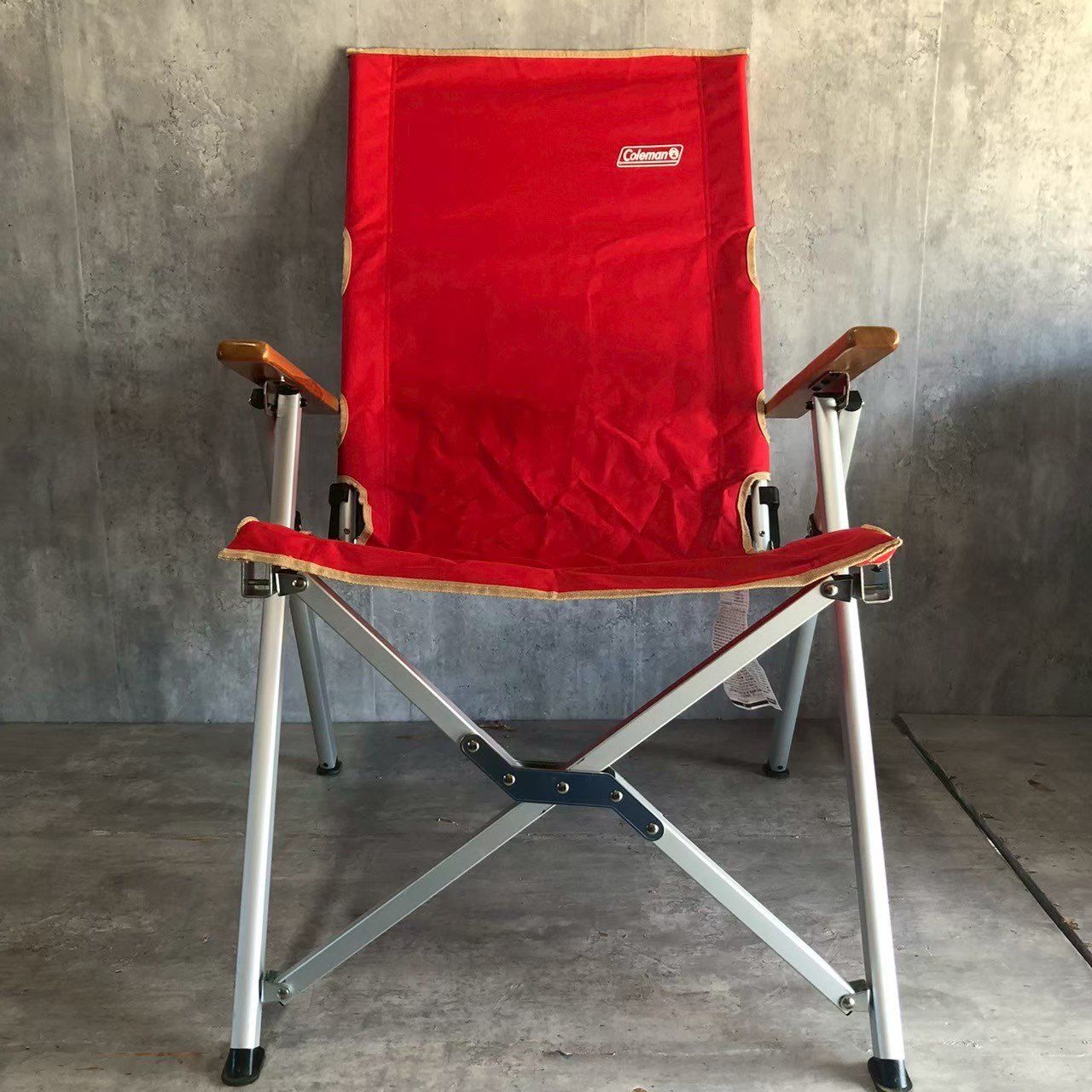 コールマン　レイチェア　2脚セット Coleman レイチェア 2脚セット グリーン レッド リクライニング