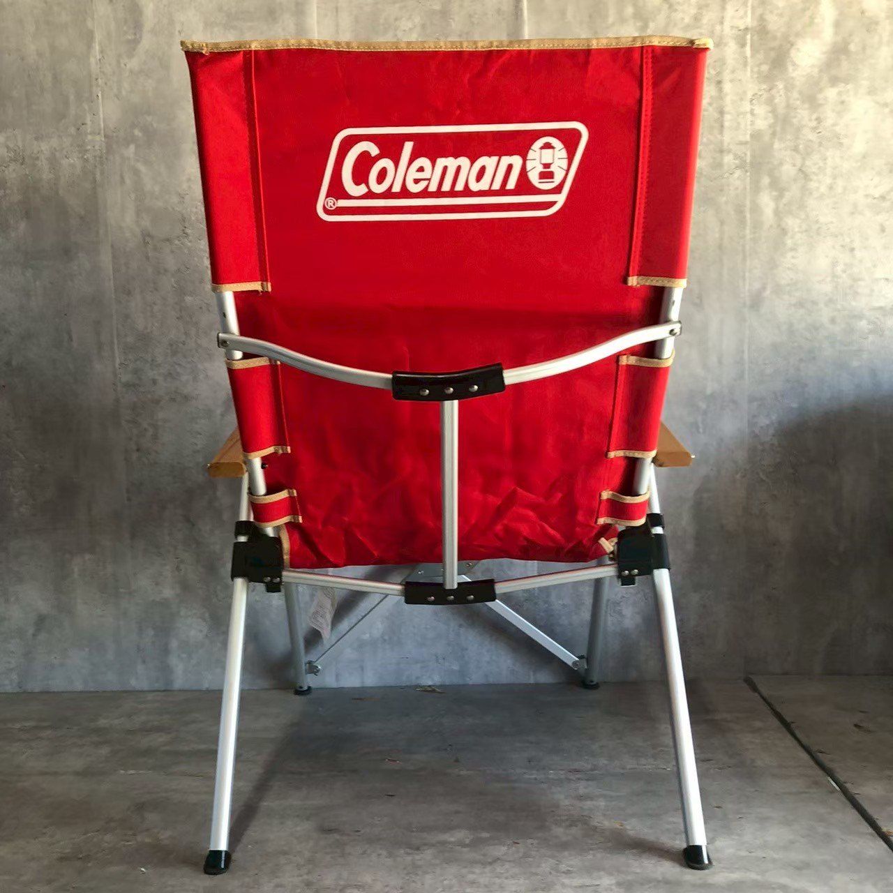 Coleman レイチェア 2脚セット グリーン レッド リクライニング