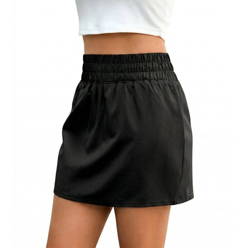 ピンスパーク レディース ボトムスカート ハイウエスト ショートパンツ Pinspark Womens Golf Tenniskort High Waist Wide Waistband Athlet