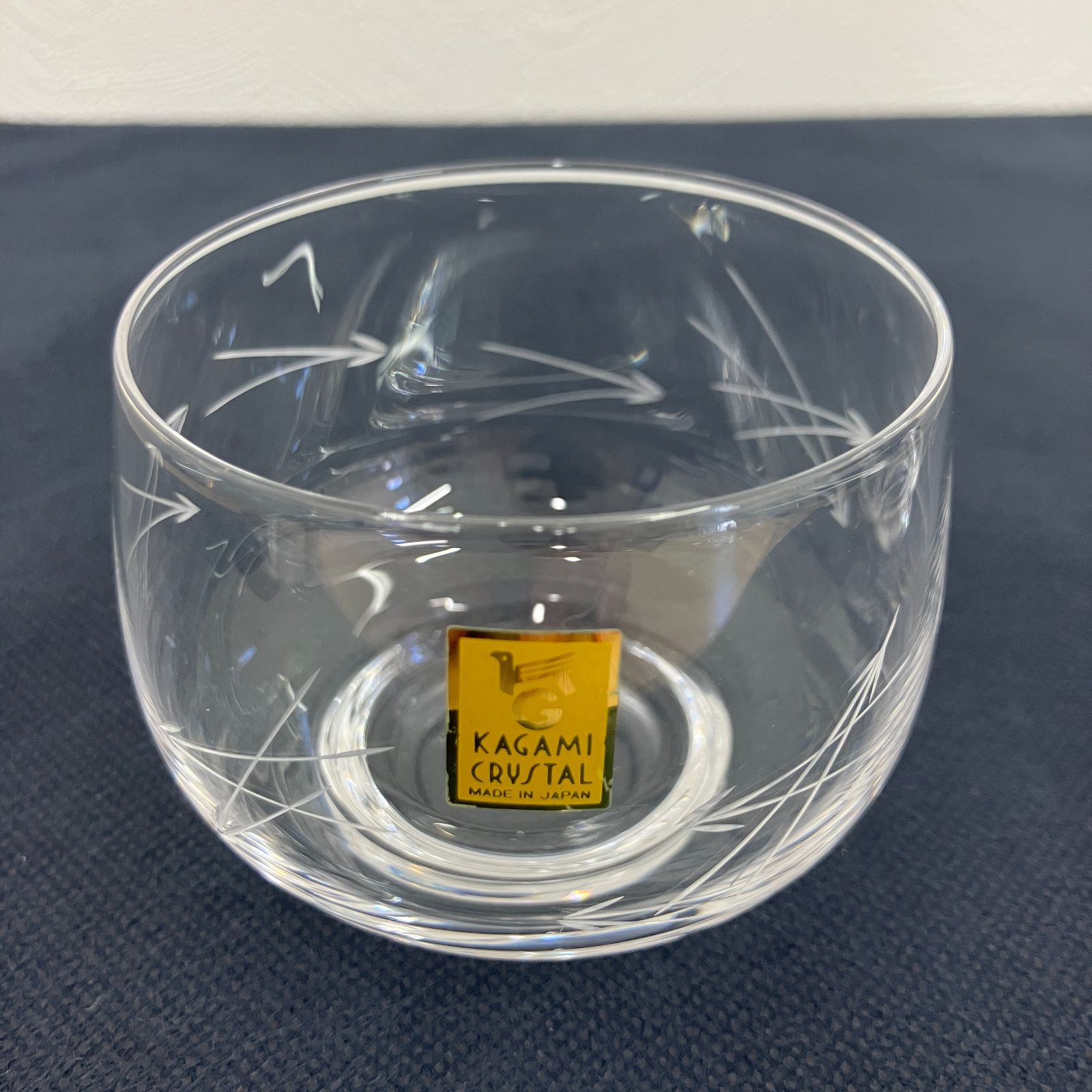 441301118812】中古/現状品 KAGAMI カガミクリスタル 冷茶グラス 小鉢