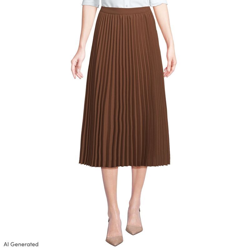 ランズエンド レディース ボトムスカート プリーツ ミディ Womens Lands End Pleated Midi Skirt Allspice