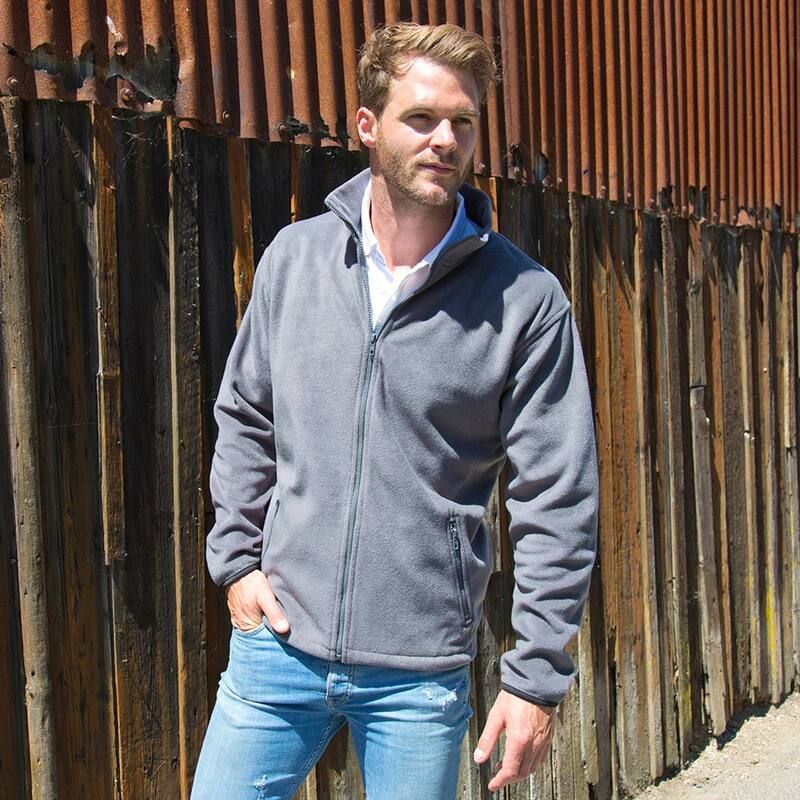 リザルト メンズ アウター ジャケット・ブルゾン フリース Result Mens Core Fashion Fit Outdoor Fleece Jacket Pure Grey グレー
