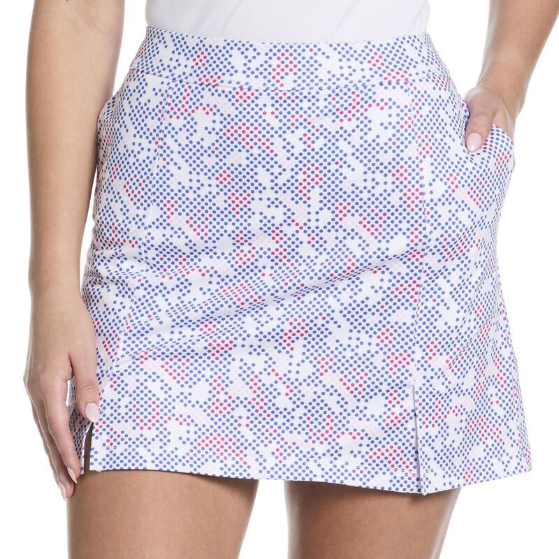 グランドスラム レディース ボトムスカート プリント ニット Womens Grand Slam Dot Print Knit Golf Skort Dazzling Blue ブルー