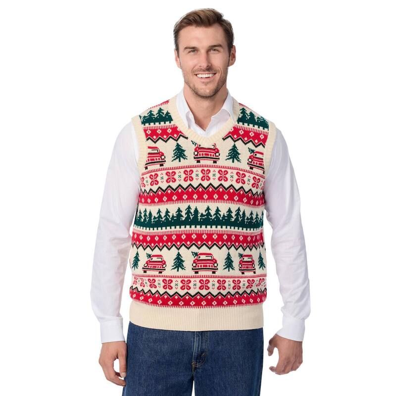 キングサイズ メンズ アウター ニット・セーター トール ベスト KingSize Mens Big Tall Novelty Seasonal Vest Christmas Fair Isle