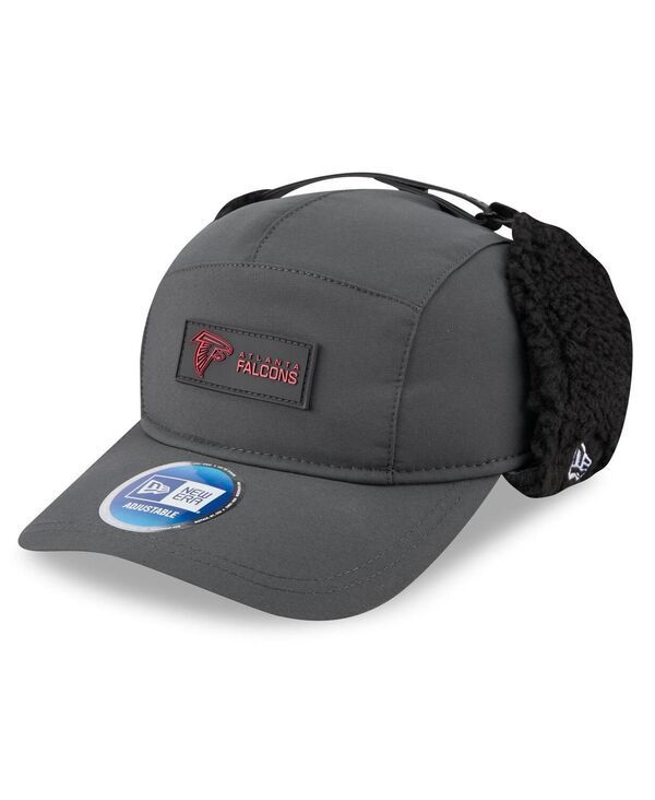 ニューエラ メンズ アクセサリー 帽子 New Era Mens Charcoal Atlanta Falcons 2025 Sideline Cold Weatherunner Dog Ear Ad