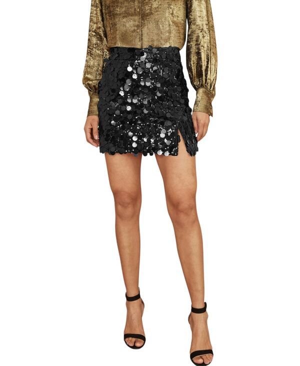 ユミキム レディース ボトムスカート ミニ スパンコール Yumi Womens Big Sequin Mini Skirt Black ブラック