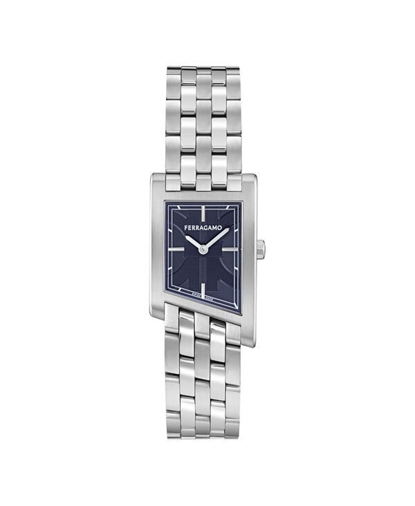 フェラガモ メンズ アクセサリー 腕時計 Tシャツ Ferragamo Mens Asymetrique Silver Stainlessteel Bracelet Watch 39mm x 24mm