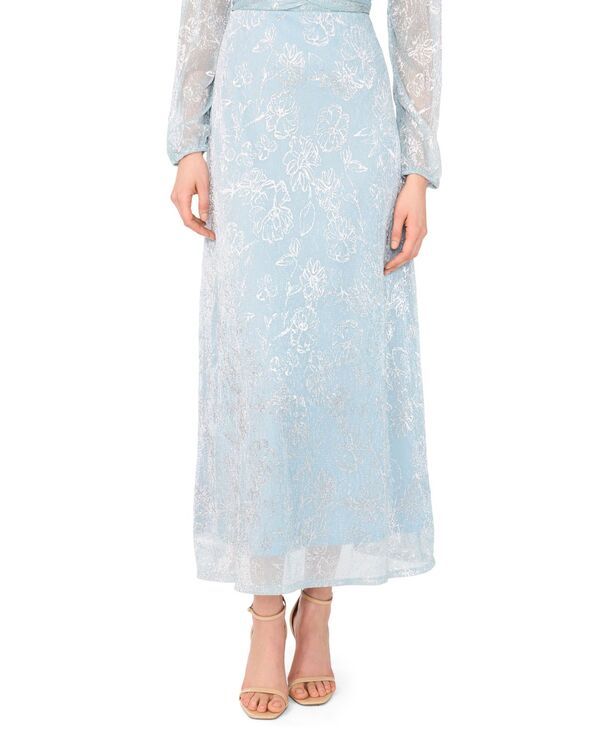 ミスク レディース ボトムスカート マキシ MSK Womens Column Maxi Skirt BlueSilve ブルー