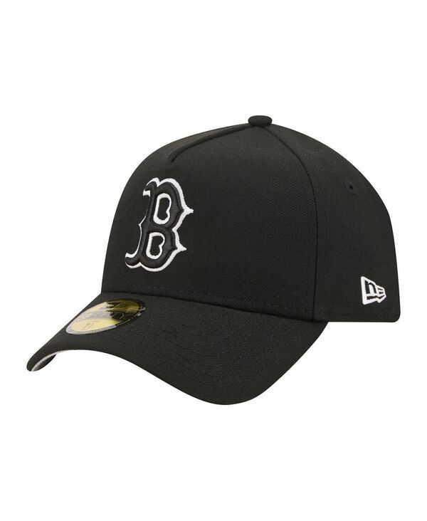 ニューエラ メンズ アクセサリー 帽子 New Era Mens Black Boston Red Sox AFrame 59FORTY Fitted Hat Black ブラック