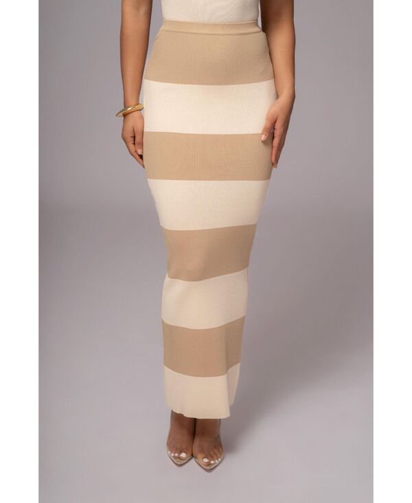 ジェイラックスレーベル レディース ボトムスカート ニット マキシ JLUXLABEL Womens Jaide Maxi Knit Skirt Ivorybeige アイボリー