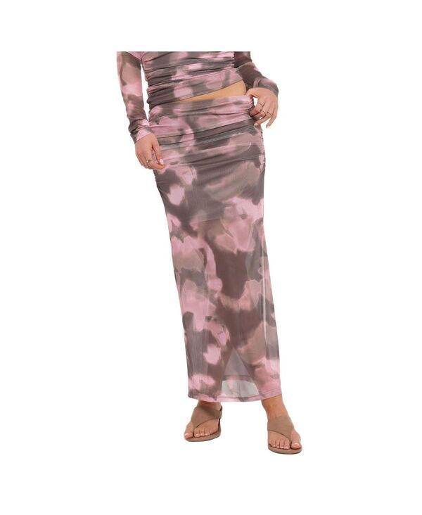 Petal and Pup レディース ボトムスカート プリント メッシュ ミディ Petal and Pup Womens CaelirabstractPrint Mesh Midi Skirt P